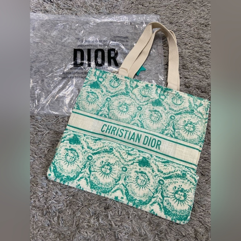 RARE Dior Dioriviera With Star Charm Novelty Tote Bag!